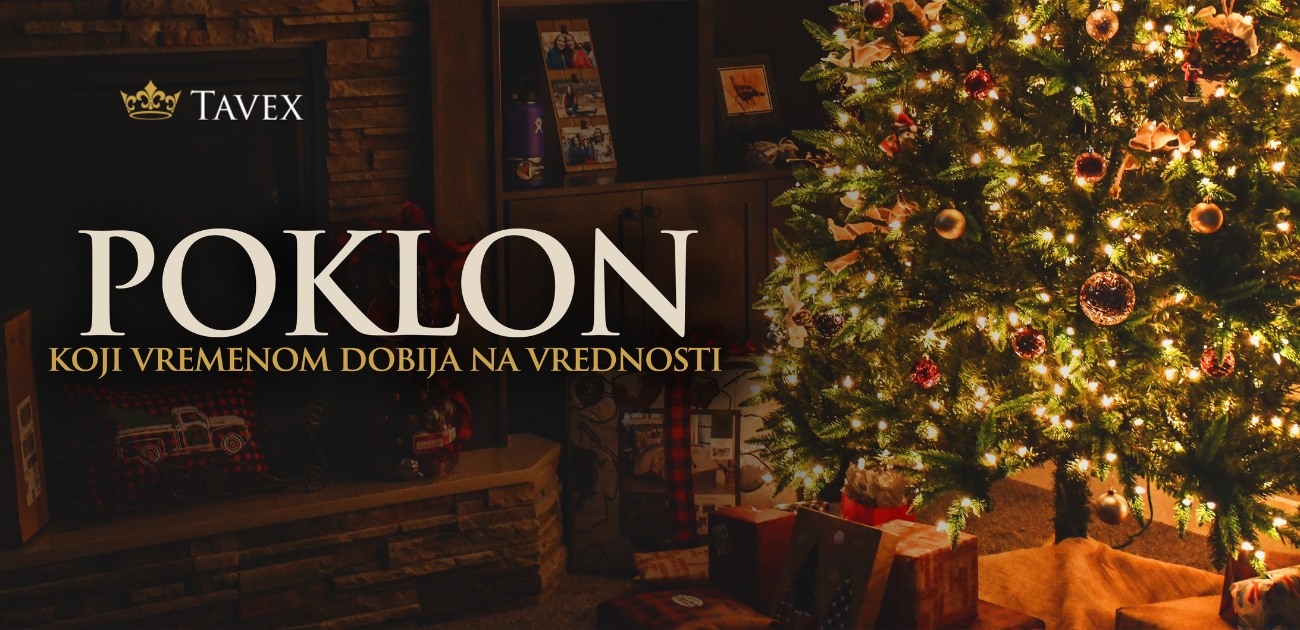 božićni poklon, investiciono zlato, zlatna poluga, zlatnik